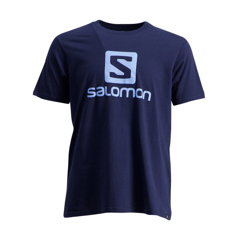 Salomon Achieve Ss Tee M Anthracite Melange/butter/mood Indigo