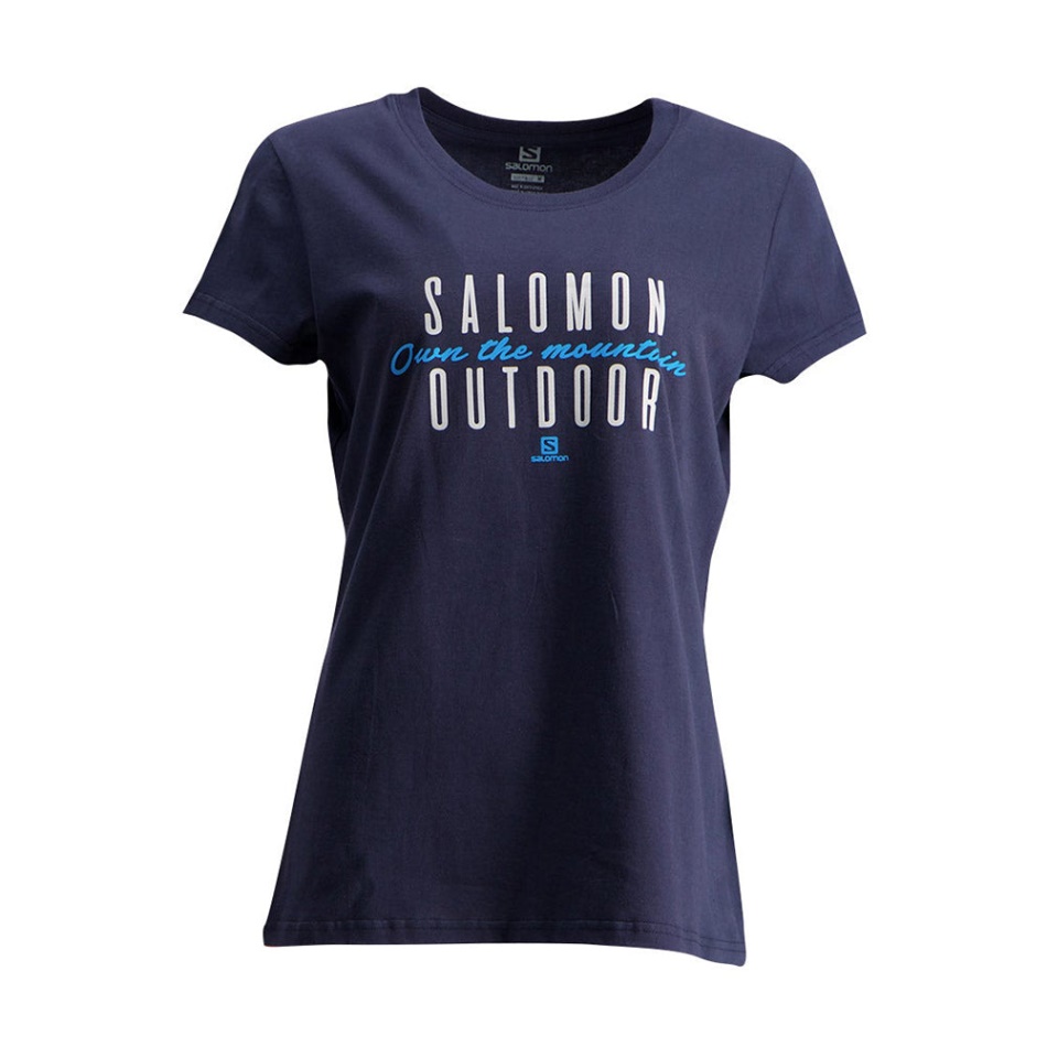 Salomon Je Bil Tam Ss Tee W Butter/mood Indigo