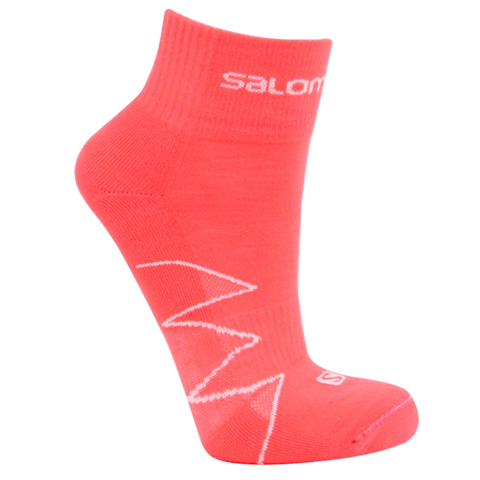 Unisex Nogavice Salomon City Run Flash Rdeče-bele