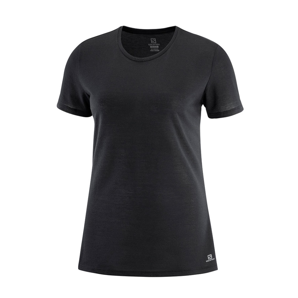 Salomon Comet Ss Tee W Black Heather