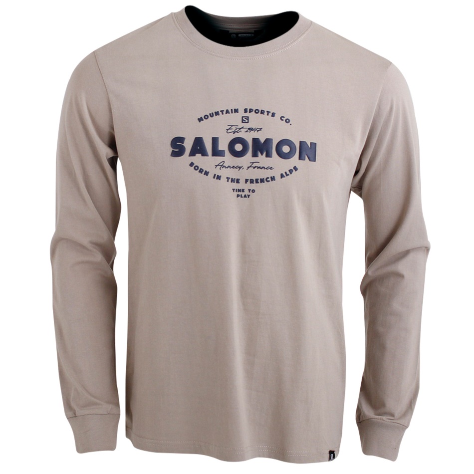 Salomon Cruiser Ls Tee M Phantom/vintage Kaki