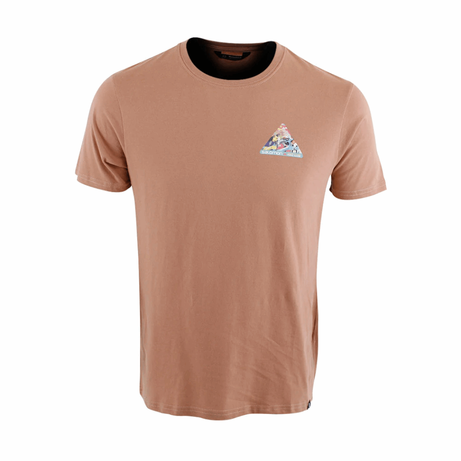 Salomon Hike Club Ss Tee M Green Gables/tawny Brown