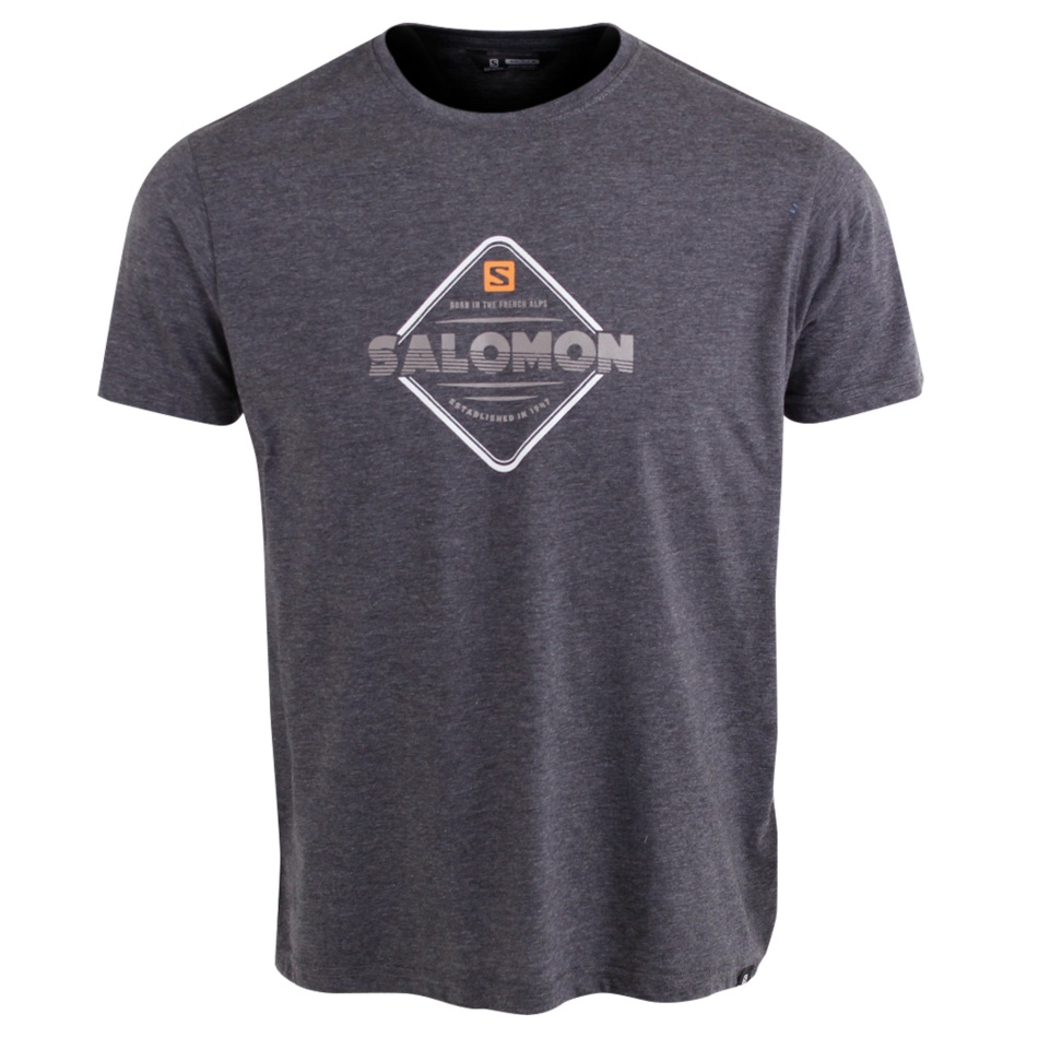 Salomon King Peak Ss Tee M Black Melange