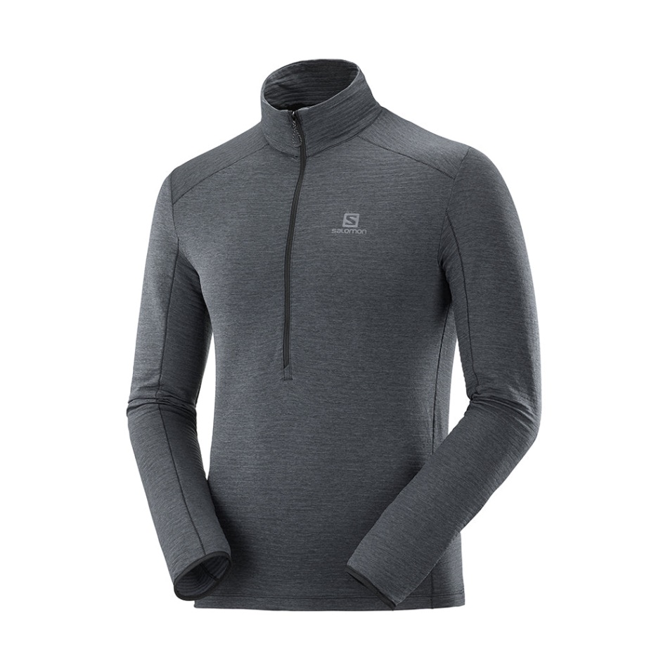 Salomon Outline Half Zip Midlayer M Black