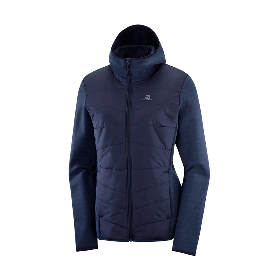 Salomon Radiant Hybrid Hoodie Midlayer W Night Sky