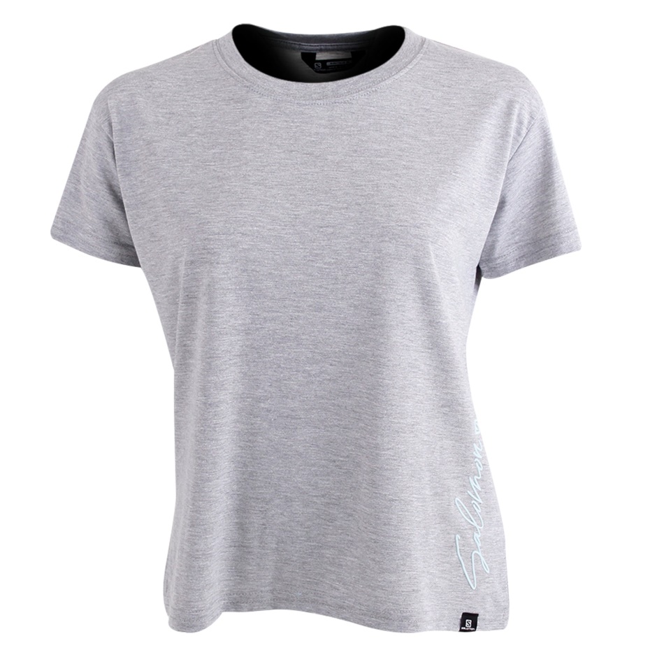 Salomon Ride Along Ss Tee W Grey Melange