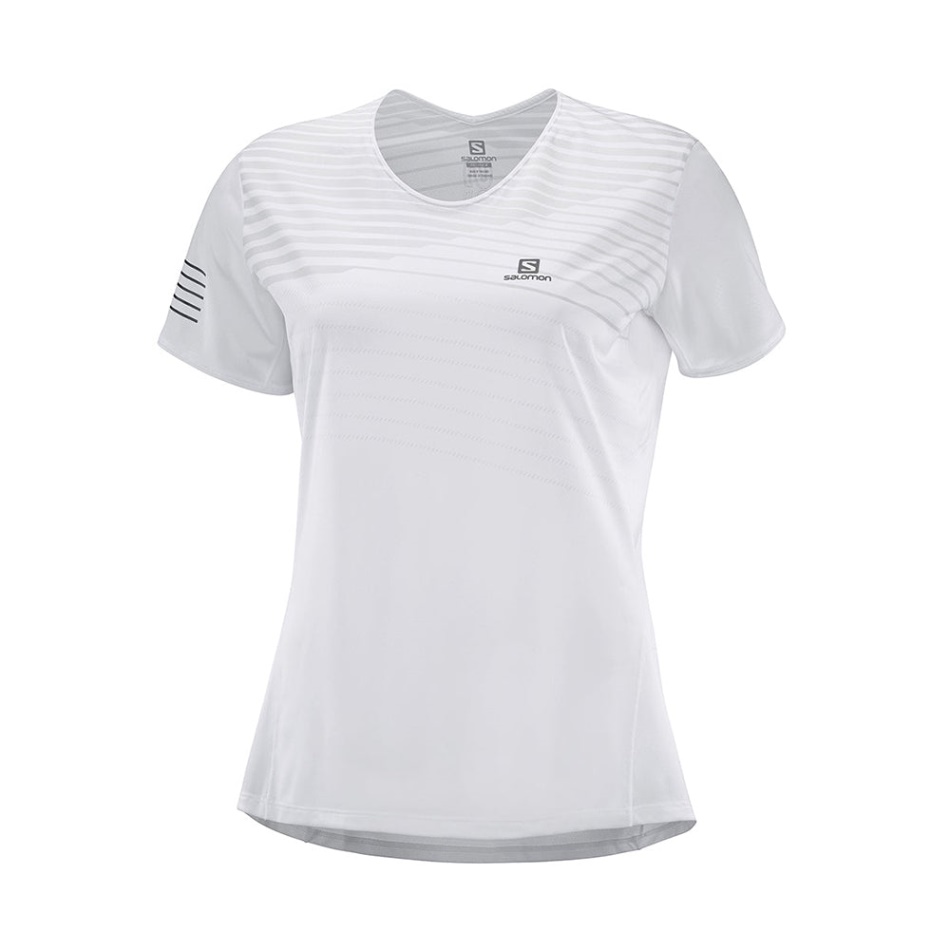 Salomon Sense Tee W White-lunar Rock