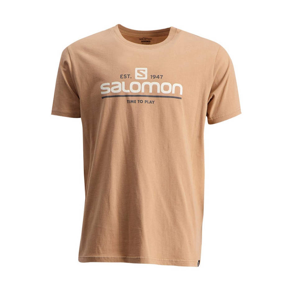 Salomon Time To Play Ss Tee M Anthracite Melange