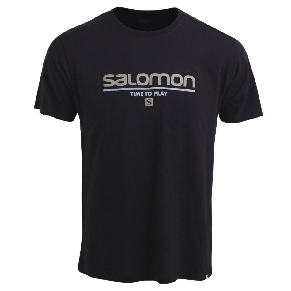 Salomon Time To Play Ss Tee M Wine Tasting/black