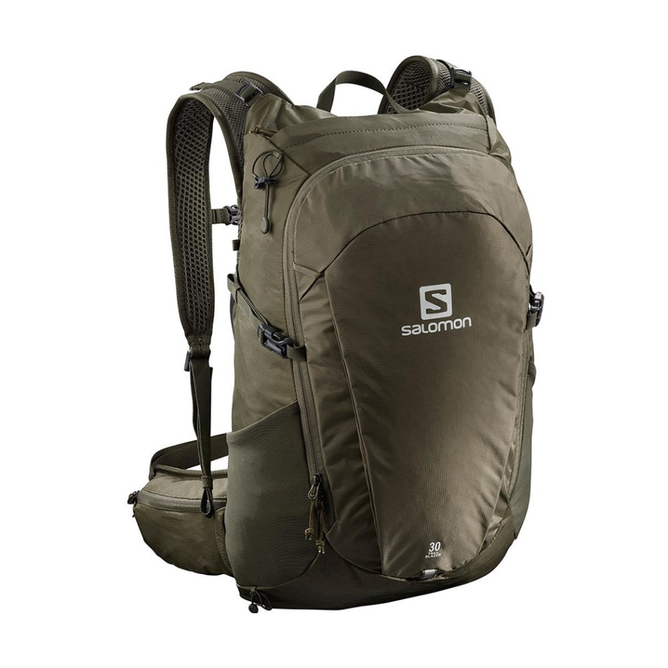 Salomon Trailblazer 30 Unisex Nahrbtnik Martini Olivno-olivna Nočna-ebenovina