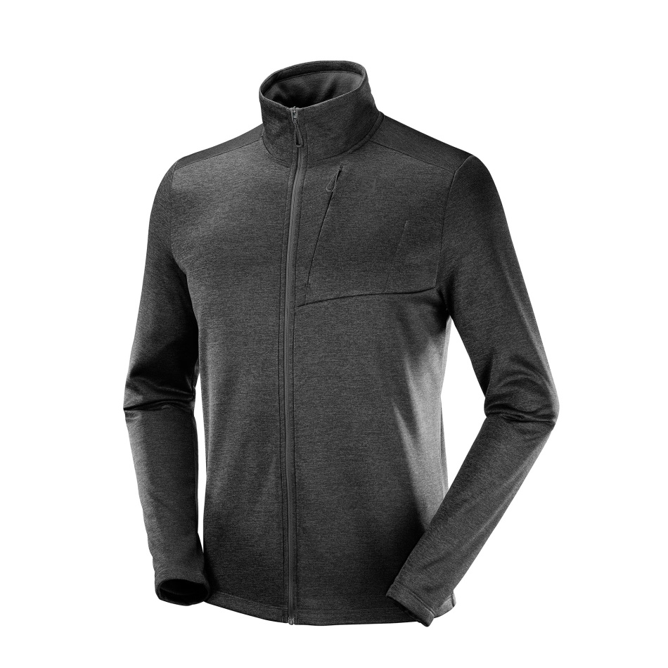 Salomon Conversion Fz Midlayer Men Black Heather