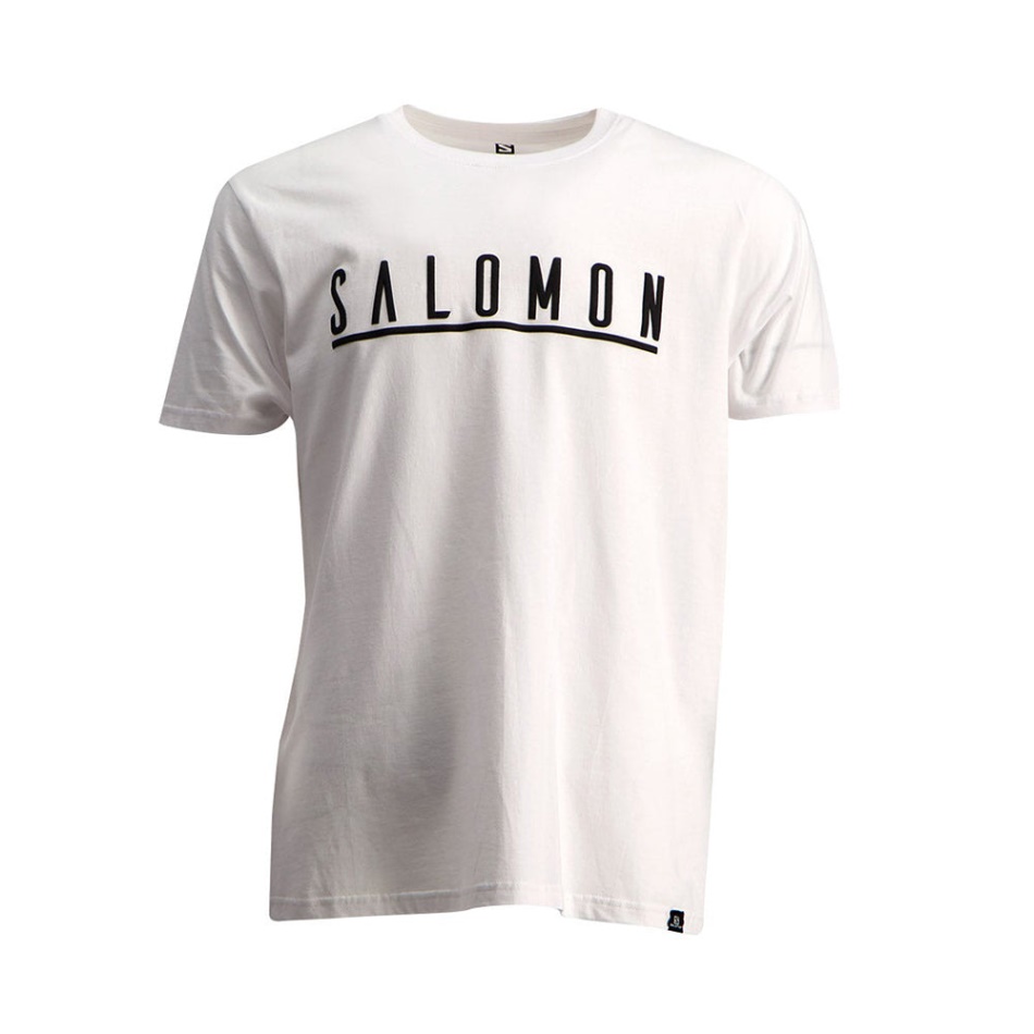 Salomon Underscore Ss Tee M Balzam Zelena/mood Indigo/bela