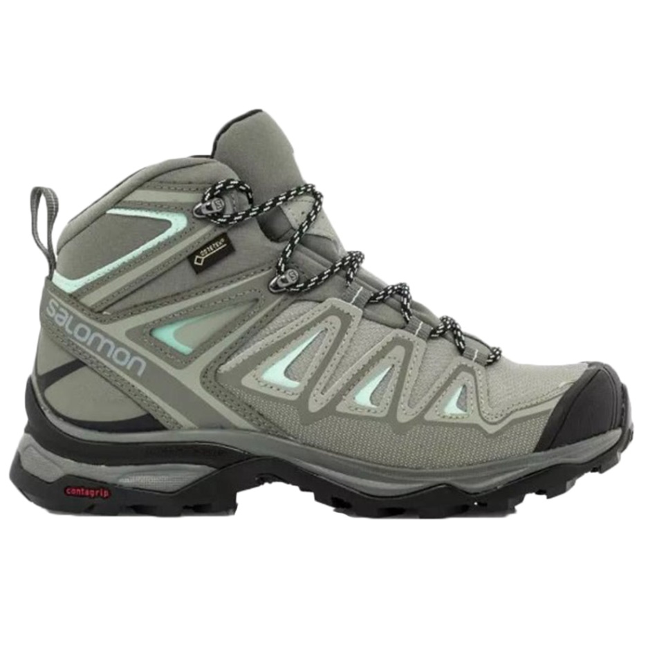 Salomon X Ultra Mid 3 Gore-tex W Pohodni čevlji Shadow-castor Grey-beach Glass