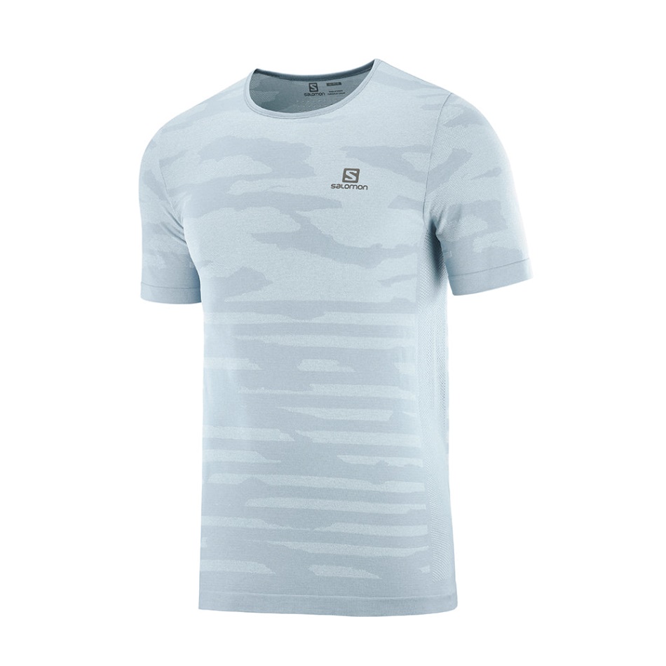 Salomon Xa Camo Tee M Ashley Blue Heather