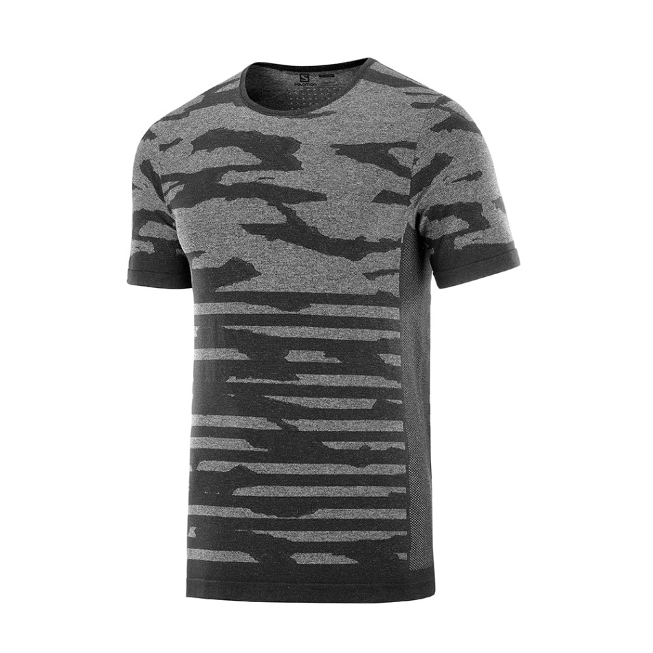 Salomon Xa Camo Tee M Black Heather