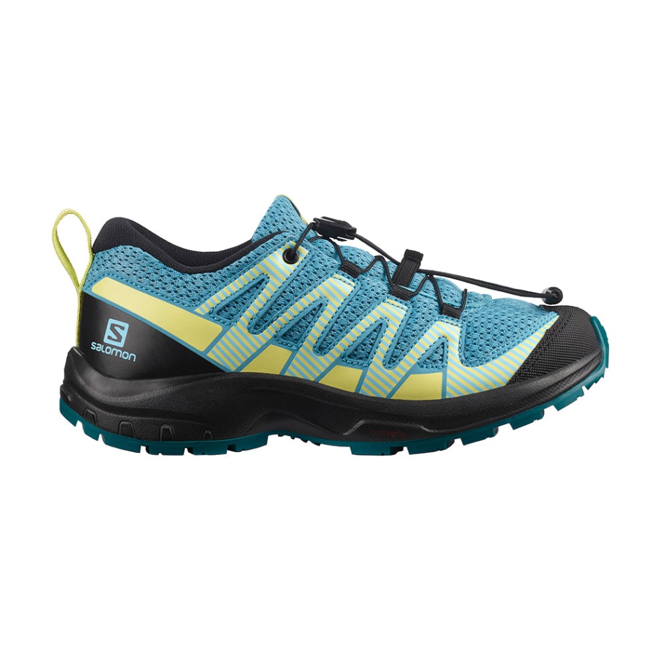 Salomon Xa Pro V8 Junior Pohodni čevelj Delphinium Modro-črn